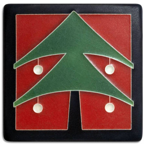 Motawi Tileworks Christmas Tree Red Motawi Tileworks Christmas Tree Red