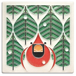 Motawi Tileworks Coniferous Cardinal