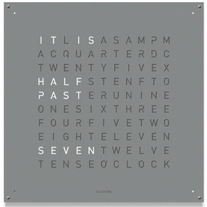 QLOCKTWO QLOCKTWO 180 Grey Pepper QLOCKTWO QLOCKTWO 180 Grey Pepper