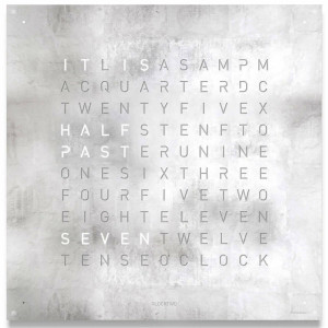 QLOCKTWO QLOCKTWO 180 Platinum QLOCKTWO QLOCKTWO 180 Platinum