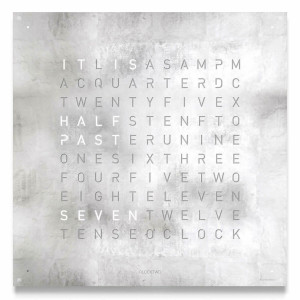 QLOCKTWO QLOCKTWO Large Creators Edition Platinum QLOCKTWO QLOCKTWO Large Creators Edition Platinum