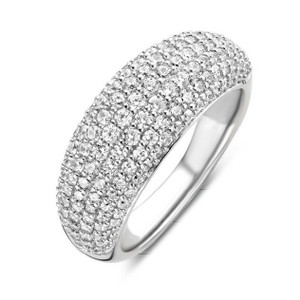Ti Sento Pave Dome Sterling Silver Milano Ring Ti Sento Pave Dome Sterling Silver Milano Ring