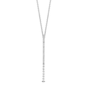 Doves by Doron Paloma Long Bar Diamond White Gold Pendant Doves by Doron Paloma Long Bar Diamond White Gold Pendant