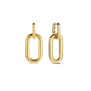 Ti Sento Chunky Gold Link Milano Earrings