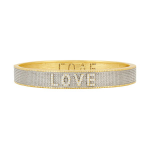 Freida Rothman Love Bracelet Gold + Silver