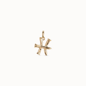 UNOde50 Pisces Zodiac Charm - Gold UNOde50 Pisces Zodiac Charm - Gold