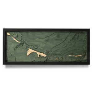 Nautical Wood Maps Walker Cay Nautical Wood Map Nautical Wood Maps Walker Cay Nautical Wood Map