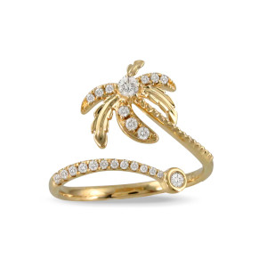 Doves by Doron Paloma Diamond Palm Tree Wrap Ring Doves by Doron Paloma Diamond Palm Tree Wrap Ring