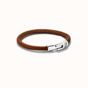 UNOde50 Ser Natural Camel Color Leather bracelet with Silver UNOde50 Ser Natural Camel Color Leather bracelet with Silver