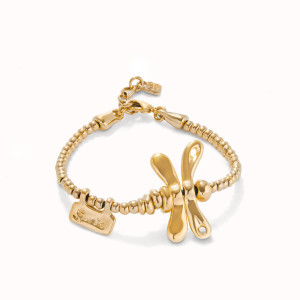 UNOde50 Ser Rebelde Gold Bracelet with Dragonfly UNOde50 Ser Rebelde Gold Bracelet with Dragonfly