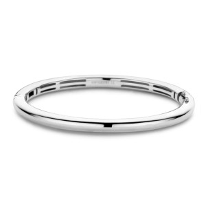 Ti Sento Sterling Silver Minimalist Bangle Bracelet 