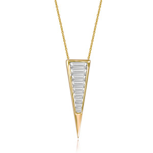 Vivaan Trikon Necklace 20mm - Yellow Gold