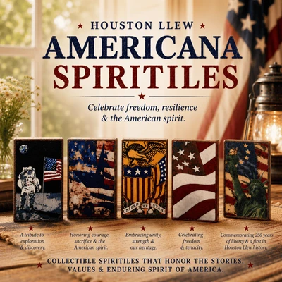 Houston Llew’s Americana Spiritiles: A Tradition of Freedom, Resilience & the American Spirit