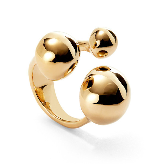 UNOde50 Ser Intrepida Ring with Negative Space - Gold