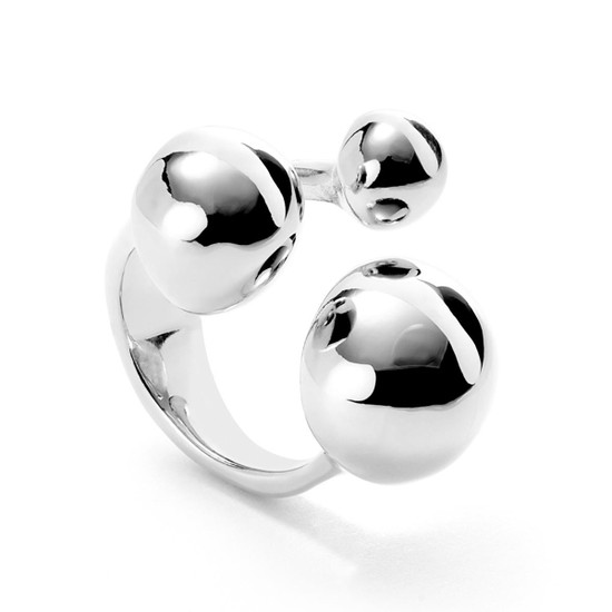 UNOde50 Ser Intrepida Ring with Negative Space - Silver