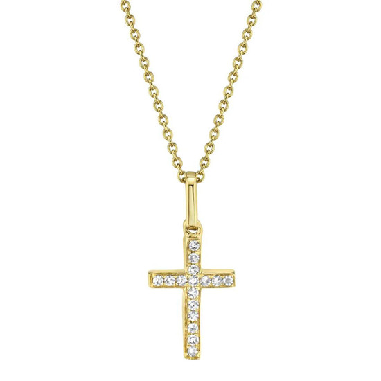 Shy Creation Classic Diamond Cross Necklace Shy Creation Classic Diamond Cross Necklace