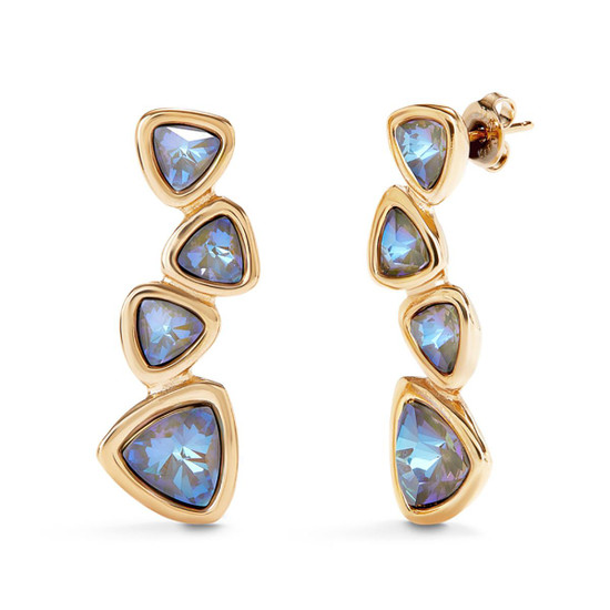 UNOde50 Ser Camaleonica Chunky Earrings - Gold