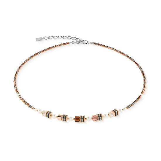 Coeur de Lion Sparkling Princess Necklace - Mocha Mousse 