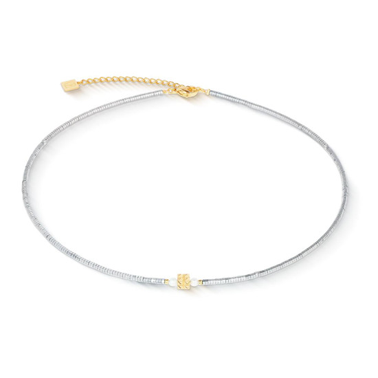 Coeur de Lion Edge & Grace Necklace - Silver - Gold 