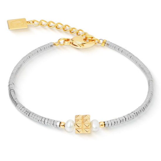 Coeur de Lion Edge & Grace Bracelet - Silver - Gold 