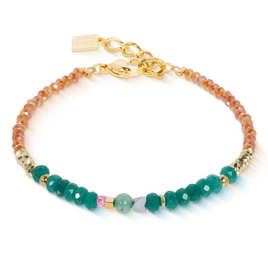 Coeur de Lion Bracelet Amulet Modern Future - Gold Multicolour-Boho 