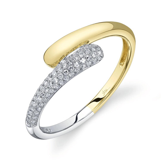 Shy Creation Diamond Pave Overlap Ring