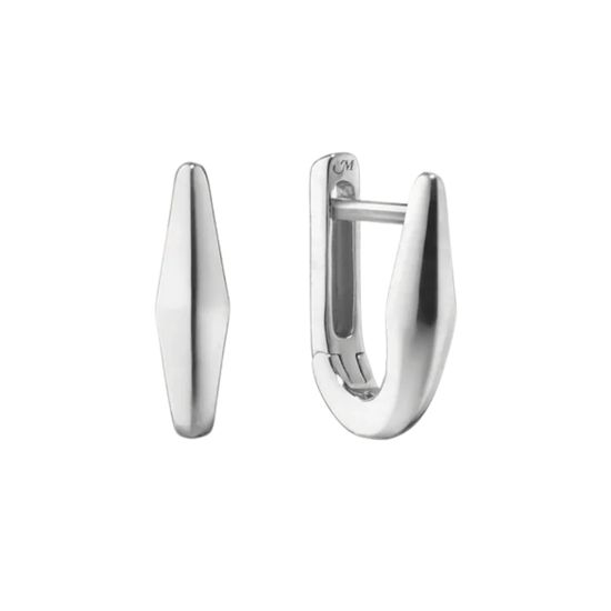 Points North Huggie Earring - Sterling Silver - Petite