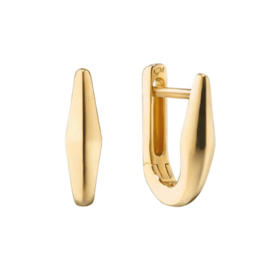 Monica Rich Kosann Points North Huggie Earring - 18KT Gold - Petite 