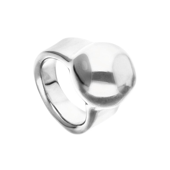 UNOde50 Ring with Sphere Shape - Silver 