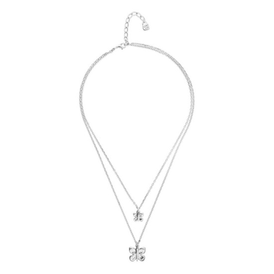UNOde50 Double Butterfly Necklace - Silver