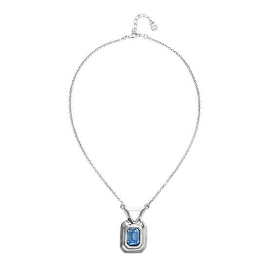 UNOde50 Sky Blue Core Necklace - Silver 