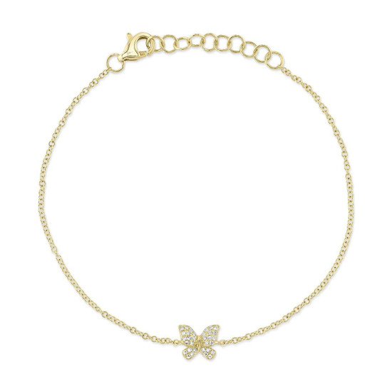 Shy Creation Diamond Butterfly Bracelet 