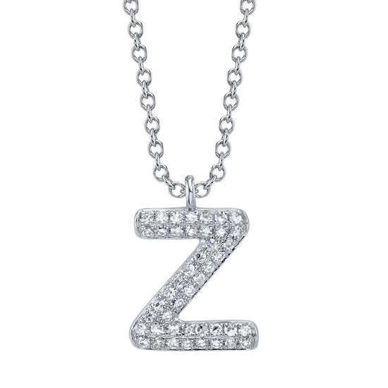 Diamond Initial "Z" Necklace