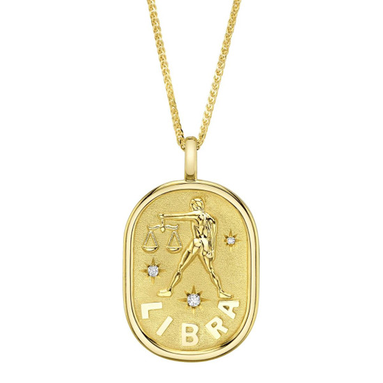 Shy Creation Diamond Libra Zodiac Star Necklace 