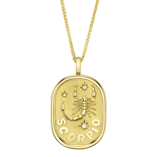 Shy Creation Diamond Scorpio Zodiac Star Necklace 