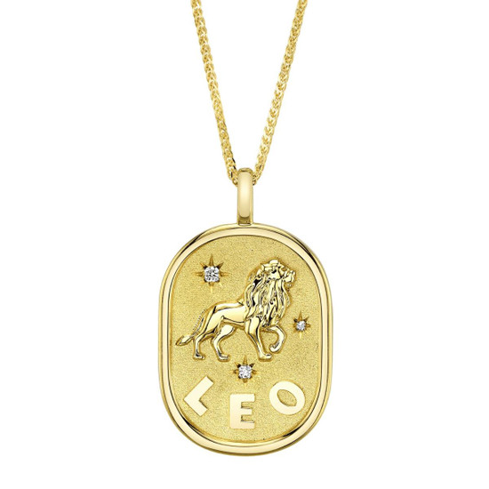 Shy Creation Diamond Leo Zodiac Star Necklace 