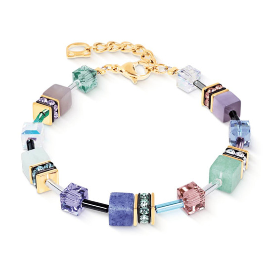 Coeur de Lion GeoCUBE Iconic Precious Bracelet - Pastel Garden 