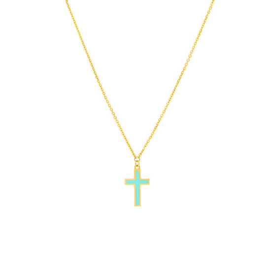 Midas Turquoise Cross Necklace 