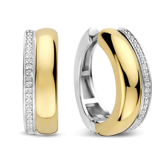 Ti Sento Milano Bold Zirconia Hoops 