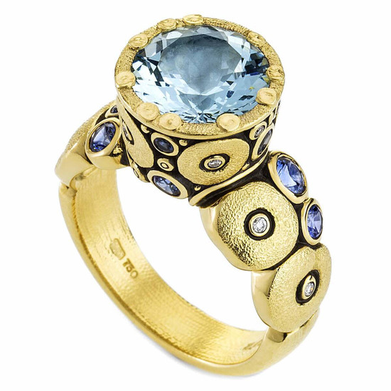 Alex Sepkus Orchard Ring - Aquamarine