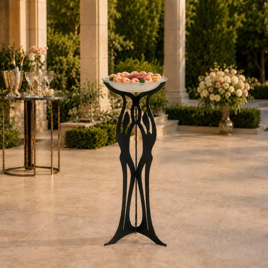 Cricket Forge 3 Graces Pedestal with Bowl