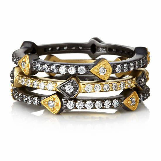 Freida Rothman Signature Mixed Station Set of 3 Rings
