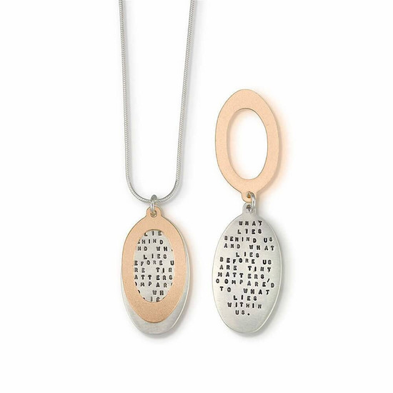 Kathy Bransfield What Lies Within Us Quote Necklace Kathy Bransfield What Lies Within Us Quote Necklace