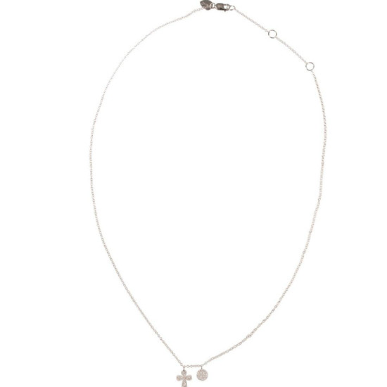 Trendy Diamond Cross Necklace by Meira 