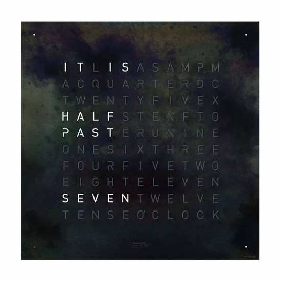 QLOCKTWO QOLOR - QLOCKTWO Classic Creators Edition Front Cover Raw Iron