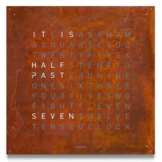 QLOCKTWO QLOCKTWO Large Creators Edition Rust QLOCKTWO QLOCKTWO Large Creators Edition Rust