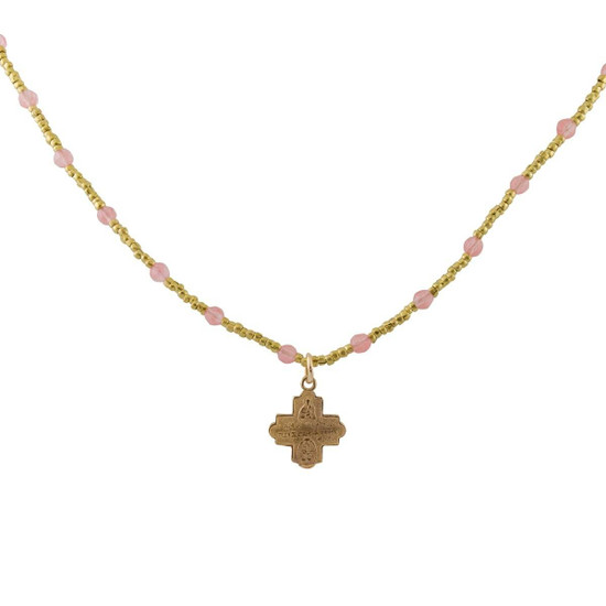 4 Way Cross Pendant, Gold Filled + 24