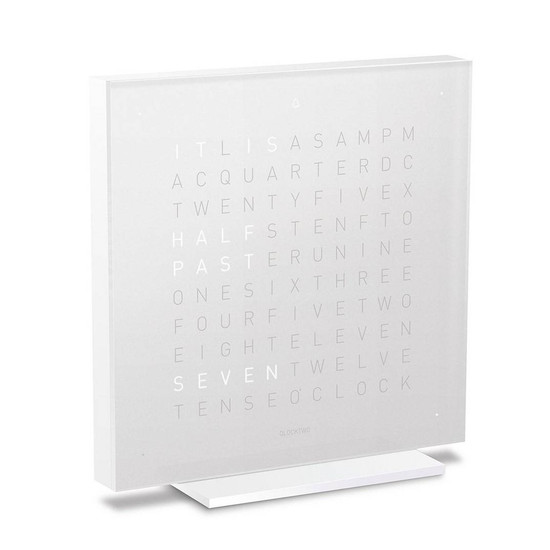 QLOCKTWO QLOCKTWO Touch Pure Vanilla Sugar - White Body QLOCKTWO QLOCKTWO Touch Pure Vanilla Sugar - White Body