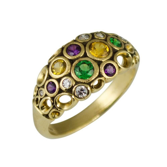 Alex Sepkus Mardi Gras Mix Open Work Ring Alex Sepkus Mardi Gras Mix Open Work Ring