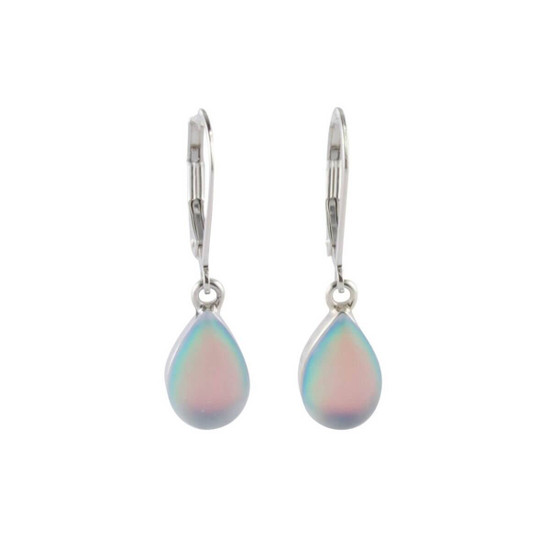 Matt Bezak Tear Drop Earrings Sterling Silver Opal